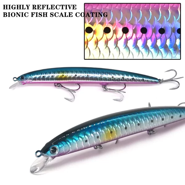 Amostra Jerkbait CASTFANATIC 24g 140mm Slow Sinking - Image 5