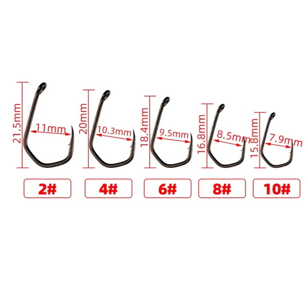 Anzóis Micro Farpa PTFE HIRISI X919 15pcs - Image 3