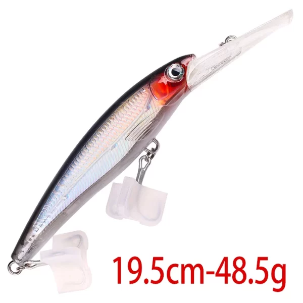 Amostra Jerkbait HENGJIA Deep 24cm 95g para Grandes Predadores - Image 16