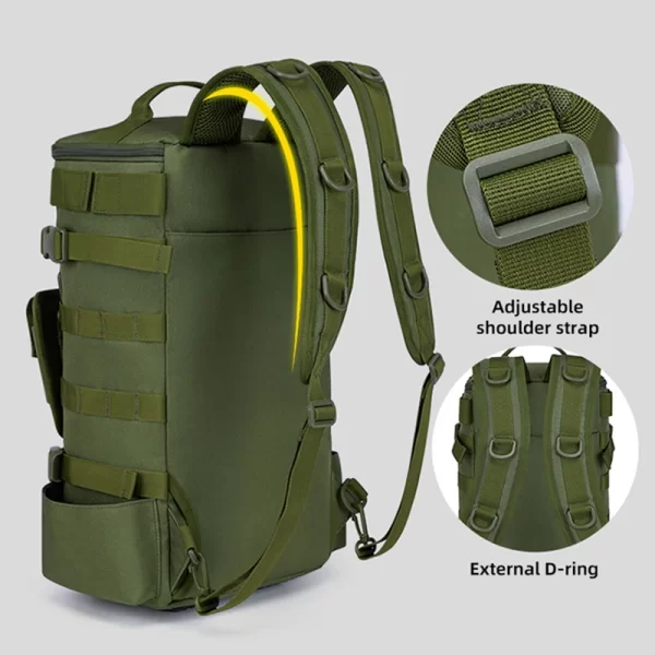 Mochila de Pesca Multifuncional com Suporte para Canas e Grande Capacidade - Image 4