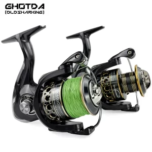 Carreto Spinning Leve GHOTDA BK/NX 2000-7000 com 5.2:1/4.7:1