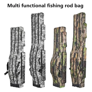 Bolsa de Pesca Grande Dobrável com Três Camadas 1.2m/1.5m para Cana e Ferramentas