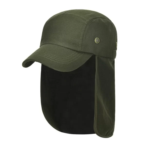 Chapéu de Pesca com Proteção UV e Flap Removível para Rosto e Pescoço - Image 5