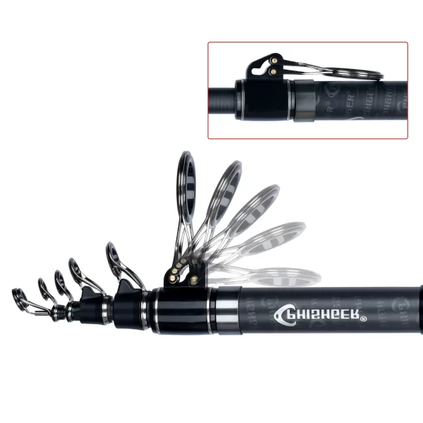 Cana Telescópica PHISHGER Surfcasting 3.6m-4.5m em Carbono 30T - Image 4