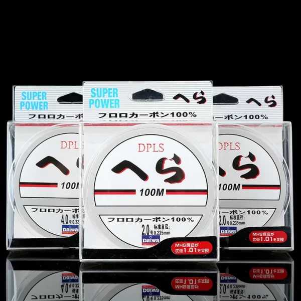 Linha de Pesca DAIWA Fluorocarbono 100M Transparente – 1,8kg a 14,5kg - Image 4