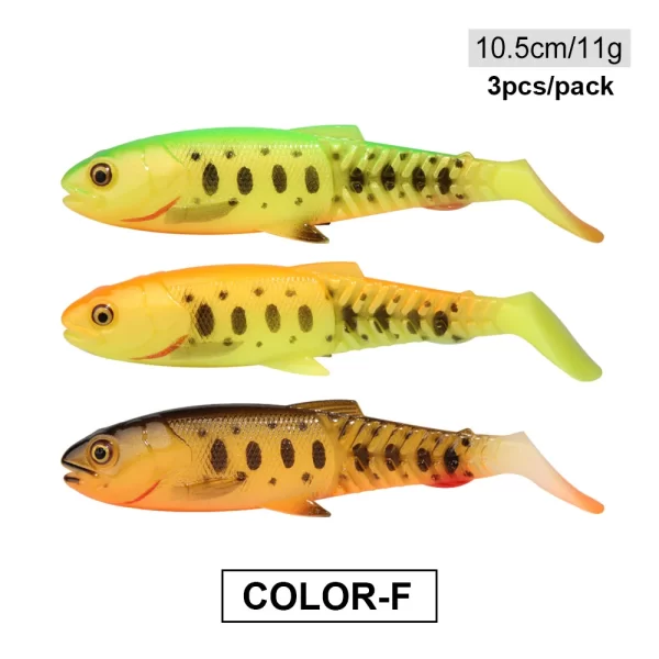 Conjunto de Amostras Swimbait com Cauda em T 3g-18.4g (2-4 Unidades) - Image 15