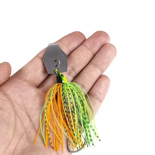 Amostra Chatterbait SANMO 100mm 11g com Saia de Borracha - Image 5