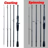 Cana PHISHGER Travel Carbon Ultraligeira 1.80m–2.40m Spinning e Casting para Amostras 5-30g - Image 6