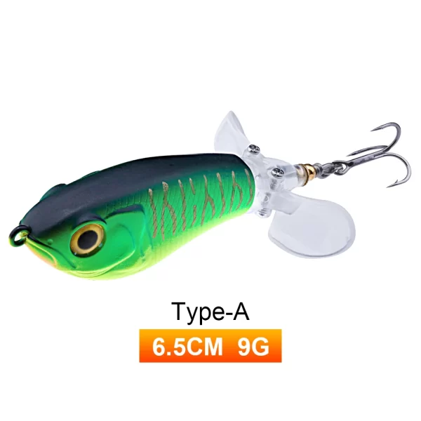 Amostra Flutuante Whopper Popper com Hélice Dupla 9g-24g - Image 15