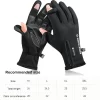 Luvas Impermeáveis de Inverno com Dedo Rebatível e Forro Térmico para Pesca - Image 5