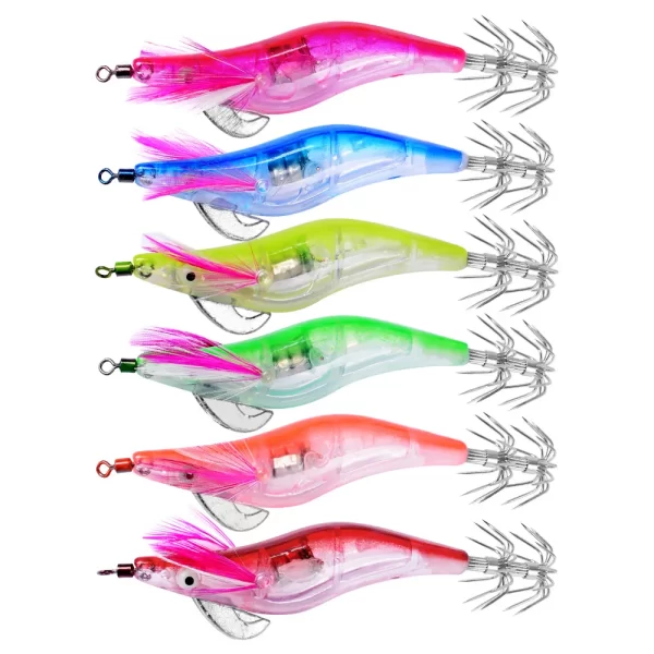 Conjunto de 6 Amostras LED Eletrónicas Luminosas 10cm 12.2g para Chocos, Lulas e Polvos - Image 3