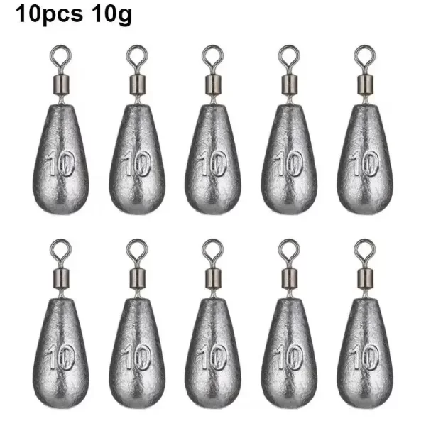 Chumbos Gota Lead Drop com Destorcedor 10g (10 Unidades) - Image 7