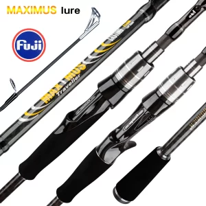 Cana de Pesca BIUTIFU MAXIMUS 1.8m a 3.0m Spinning ou Casting em Carbono 30T com Passadores FUJI