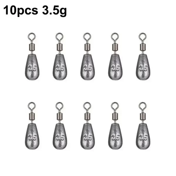 Chumbos Gota Lead Drop com Destorcedor 10g (10 Unidades) - Image 8