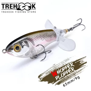 Amostra Flutuante Whopper Popper com Hélice Dupla 9g-24g