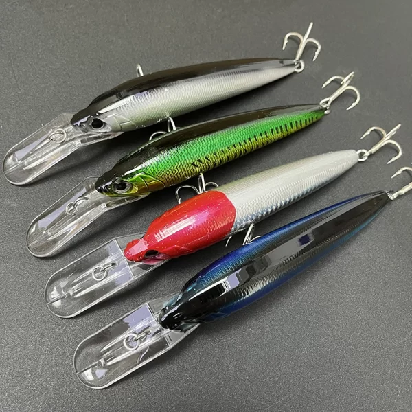 Amostra Jerkbait Slim 140mm 40g de Afundamento Lento para Lançamento Longo e Troll Seabass - Image 3