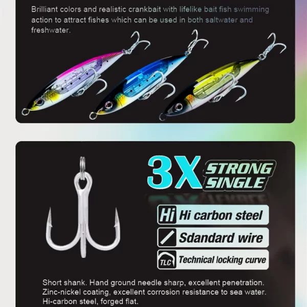 Amostra Stickbait Afundante 165mm 70g - Image 3