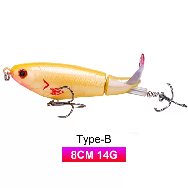 Amostra Flutuante Whopper Popper com Hélice Dupla 9g-24g - Image 9