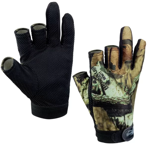 Luvas de Pesca Antiderrapantes com 3 Dedos Cortados e Padrão Camuflado Respirável - Image 7