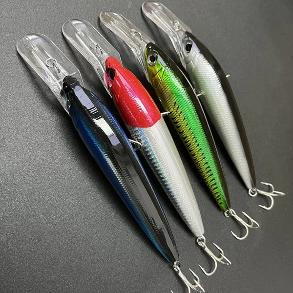 Amostra Jerkbait Slim 140mm 40g de Afundamento Lento para Lançamento Longo e Troll Seabass - Image 2