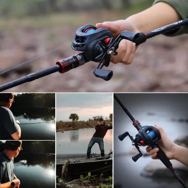 Carreto Casting Sougayilang 7.2:1 Ultra Leve, Drag 8kg, Corpo em Alumínio - Image 6