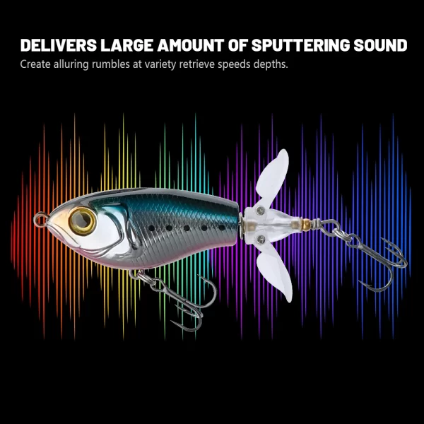 Amostra Flutuante Whopper Popper com Hélice Dupla 9g-24g - Image 5