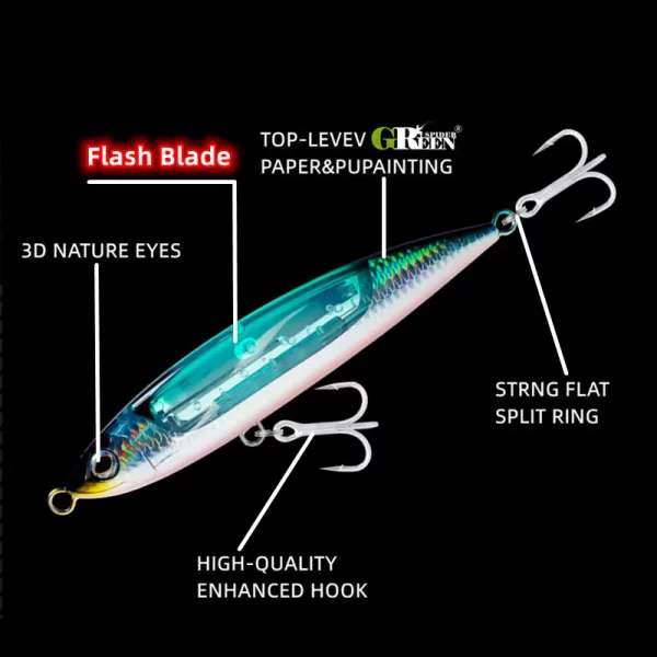 Amostra Stickbait Afundante 165mm 70g - Image 2