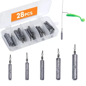 Conjunto de Chumbos Drop Shot Goture com 28 Unidades (3.5g a 14g) com Caixa Organizadora