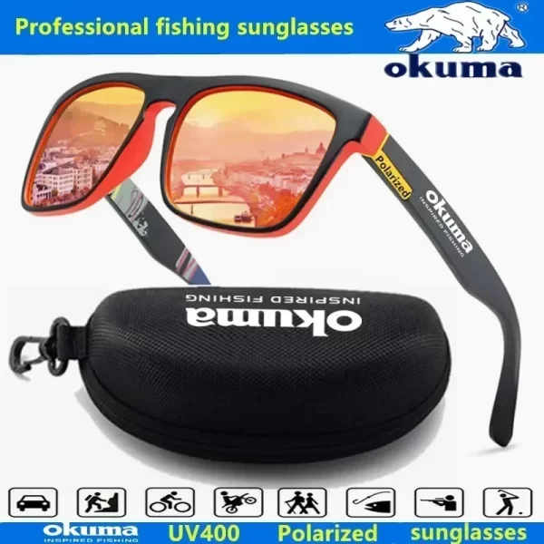Óculos de Sol Polarizados Okuma com Proteção UV400 para Pesca - Image 3