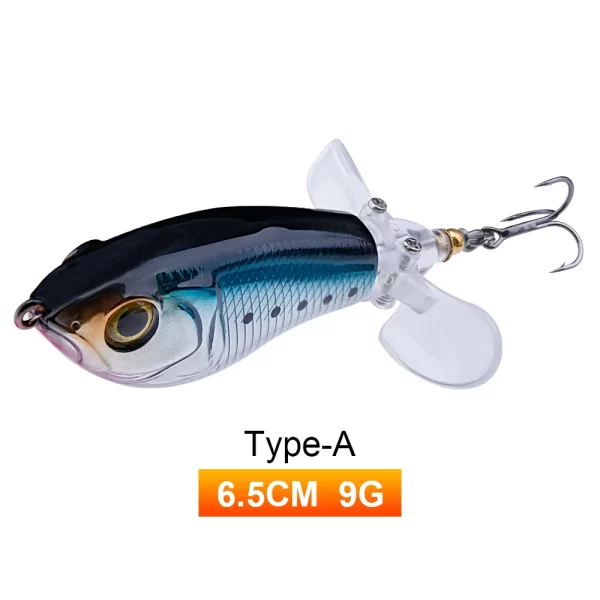 Amostra Flutuante Whopper Popper com Hélice Dupla 9g-24g - Image 14