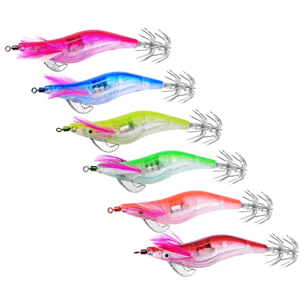 Conjunto de 6 Amostras LED Eletrónicas Luminosas 10cm 12.2g para Chocos, Lulas e Polvos - Image 2