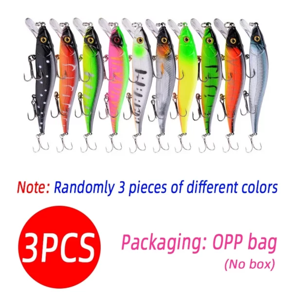 Conjunto com 3 Amostras Jerkbait de Afundamento Lento 12cm 14g com Caixa - Image 10