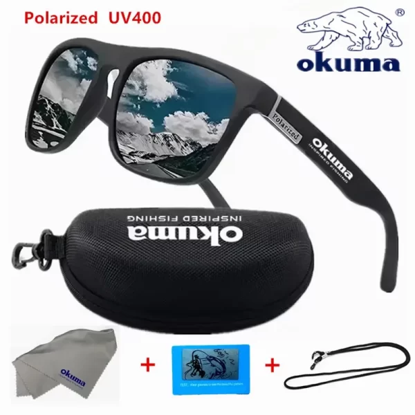 Óculos de Sol Polarizados Okuma com Proteção UV400 para Pesca