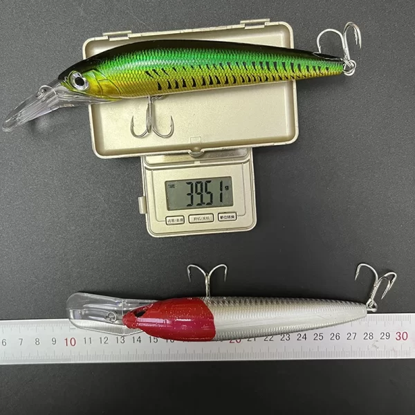 Amostra Jerkbait Slim 140mm 40g de Afundamento Lento para Lançamento Longo e Troll Seabass - Image 4