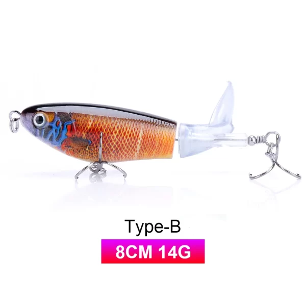 Amostra Flutuante Whopper Popper com Hélice Dupla 9g-24g - Image 7