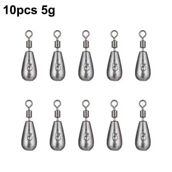 Chumbos Gota Lead Drop com Destorcedor 10g (10 Unidades) - Image 9
