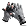 Luvas Impermeáveis de Inverno com Dedo Rebatível e Forro Térmico para Pesca - Image 8