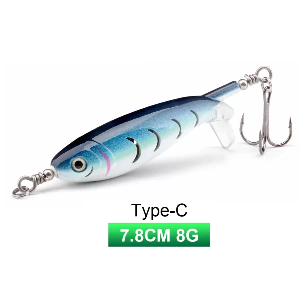 Amostra Flutuante Whopper Popper com Hélice Dupla 9g-24g - Image 26