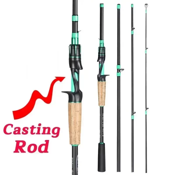 Cana Sougayilang 1.8m/2.1m em Fibra de Carbono Ultraligeira Spinning e Casting - Image 8