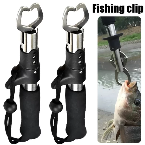 Gripper de Peixe em Aço Inoxidável 24cm com Cabo EVA Antiderrapante