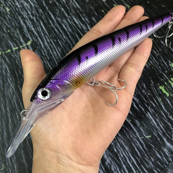 Amostra Jerkbait Slim 140mm 40g de Afundamento Lento para Lançamento Longo e Troll Seabass - Image 7