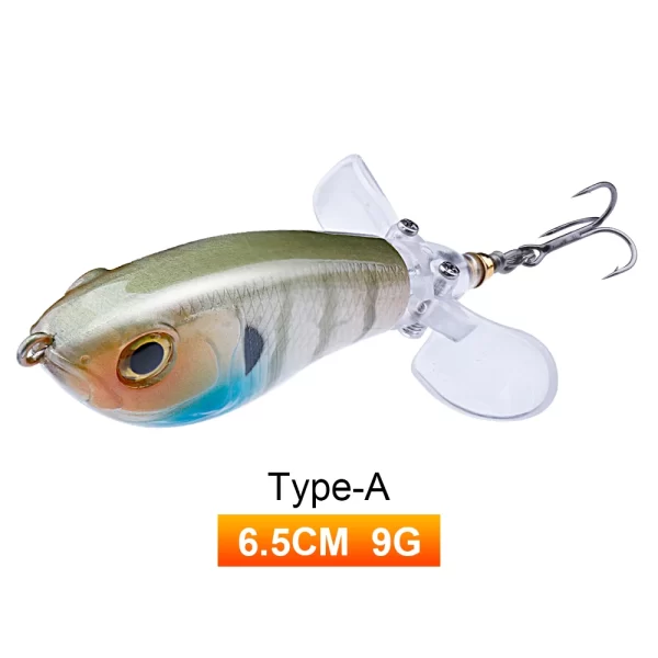 Amostra Flutuante Whopper Popper com Hélice Dupla 9g-24g - Image 13