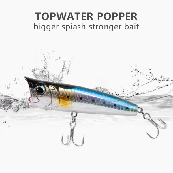 Amostra Flutuante Popper LETOYO 8.5g–30g para Predadores - Image 5