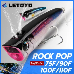 Amostra Flutuante Popper LETOYO 8.5g–30g para Predadores