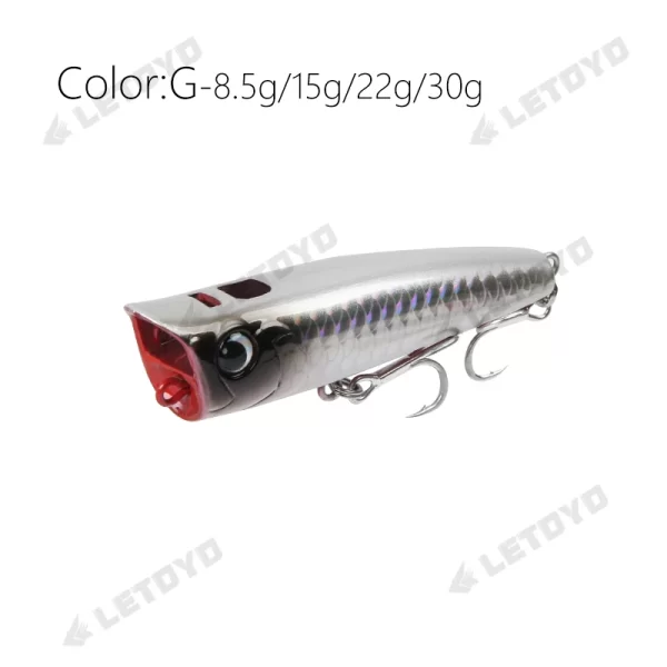 Amostra Flutuante Popper LETOYO 8.5g–30g para Predadores - Image 8