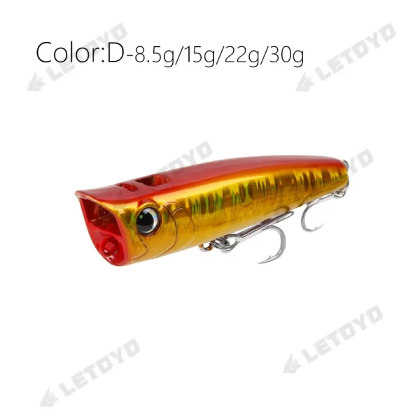 Amostra Flutuante Popper LETOYO 8.5g–30g para Predadores - Image 10