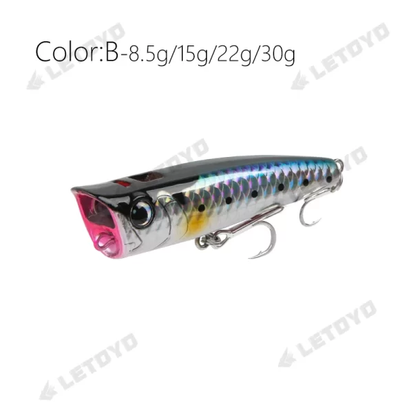 Amostra Flutuante Popper LETOYO 8.5g–30g para Predadores - Image 12