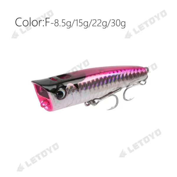 Amostra Flutuante Popper LETOYO 8.5g–30g para Predadores - Image 7