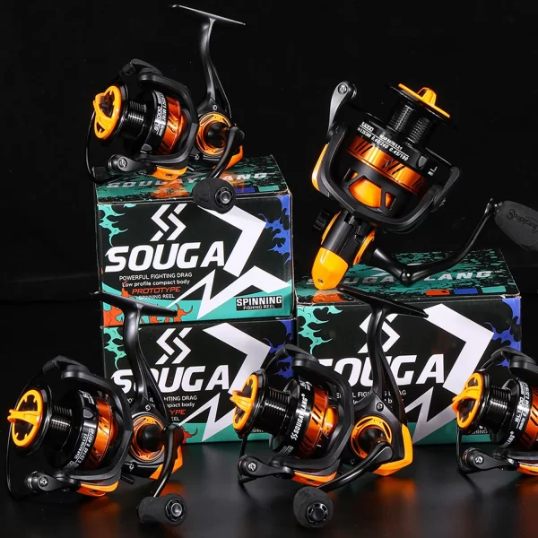 Carreto Spinning Sougayilang SL 5.2:1 com Drag Máximo de 10kg - Image 3