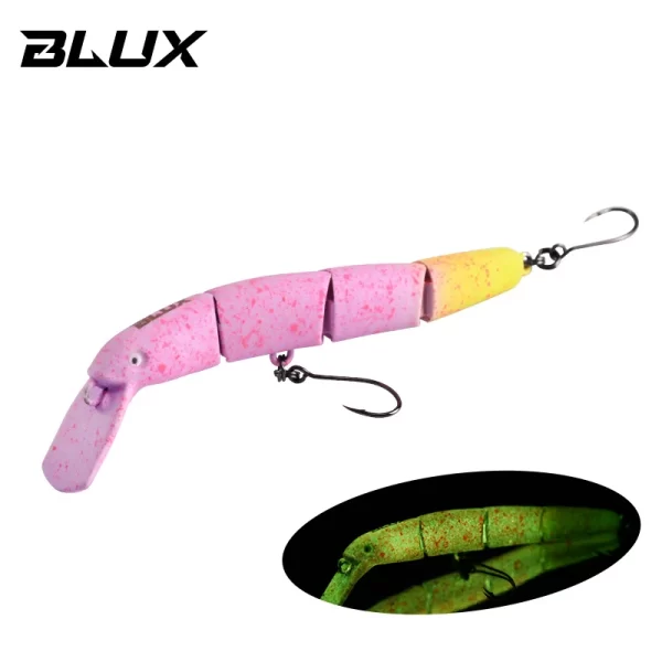 Amostra Jerkbait Articulado de Afundamento Lento 70mm 4g para Truta e Água Doce - Image 10